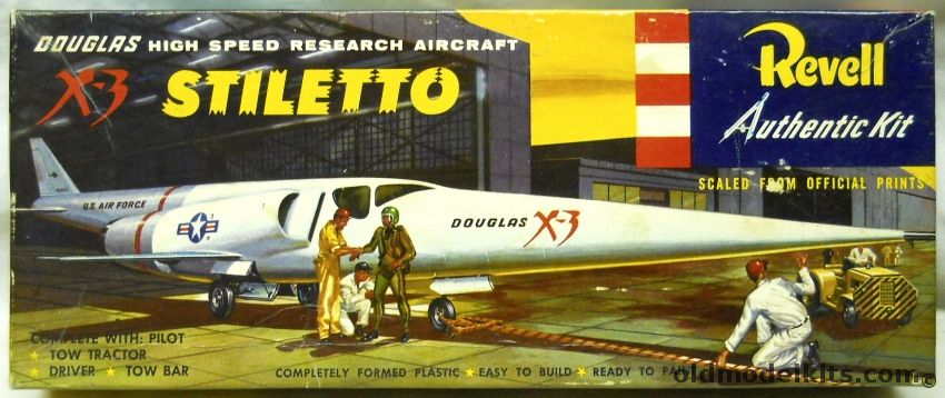 Revell 1/65 Douglas X-3 Stiletto - 'S' Issue, H259-89 plastic model kit